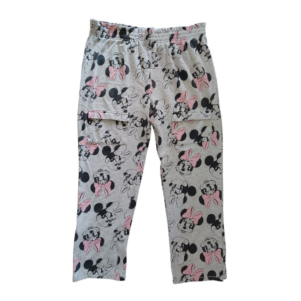 Disney Minnie Mouse 2X Cargo Sweatpants Little and Big Girls Stretch Relaxed